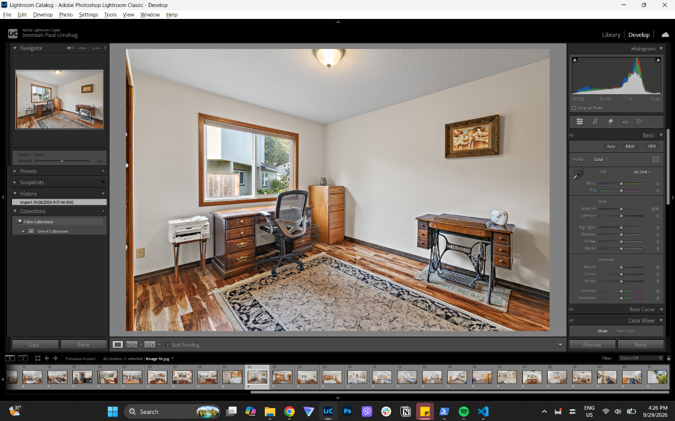 Lightroom Interior Retouching & Highlight Recovery